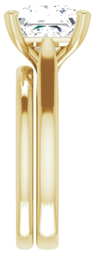 14K Yellow 8 mm Square Engagement Ring Mounting (9)