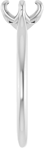 Platinum 7 mm Round Solitaire Engagement Ring Mounting (4)