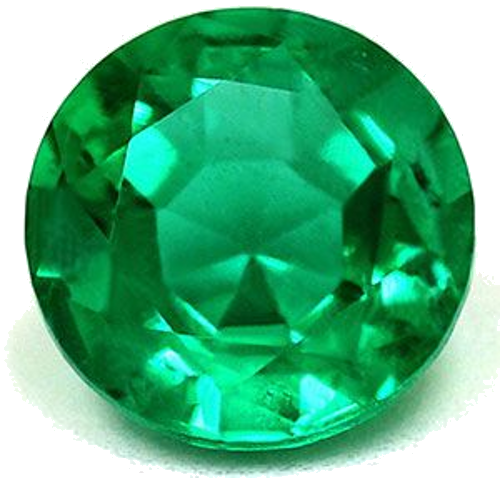 1.55 carat GREEN Round Smaragdas (1)