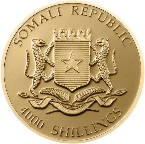 1/25 oz Three Wise Monkeys 2006 Somalis auksinė moneta (2)