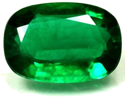 1.87 carat GREEN Cushion Smaragdas (1)