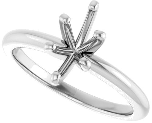 14K White  9x4.5 mm Marquise Solitaire Engagement Ring Mounting (5)