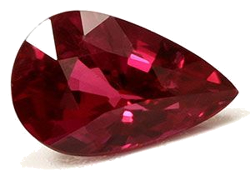 1.01 carat RED Pear Rubinas (1)