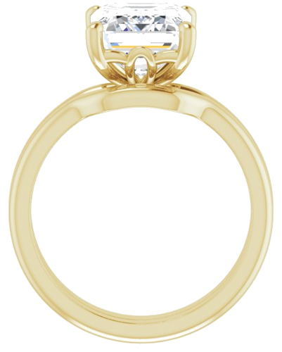 14K Yellow 10x8 mm Emerald Solitaire Engagement Ring Mounting (7)