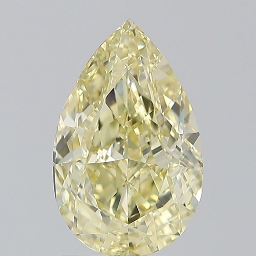 2.01 carat Fancy Light Yellow-VS1 Natūralus Pear Deimantas (1)