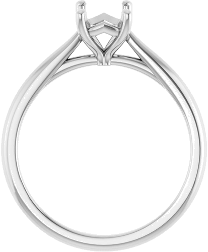 Sužadėtuvių Žiedas „Solitaire“ 585 Baltojo Aukso Emerald 7mm x 5mm (2)