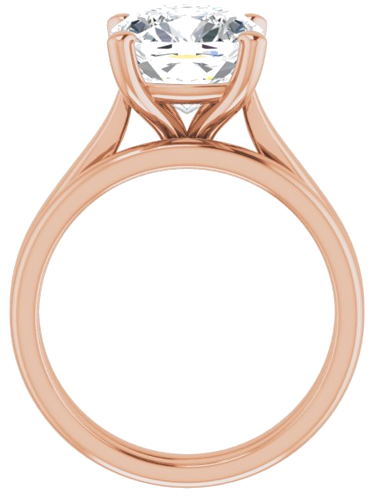 Sužadėtuvių Žiedas 14k rose gold Cushion 9mm (7)