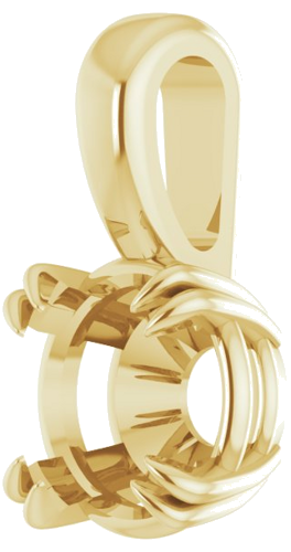 Pakabukas „Solitaire“ 585 Geltonojo Aukso Round 4mm (2)