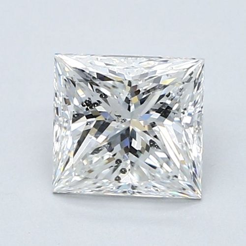 1.7 carat E-SI2 Natūralus Princess Deimantas (1)