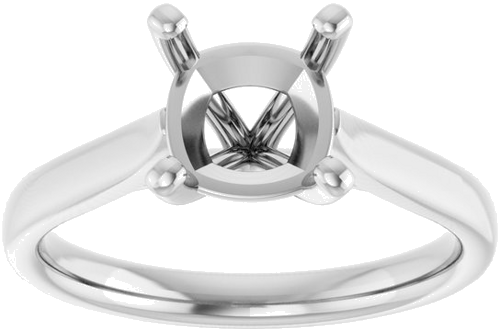 Sužadėtuvių Žiedas „Solitaire“ 585 Baltojo Aukso Cushion 7mm (3)