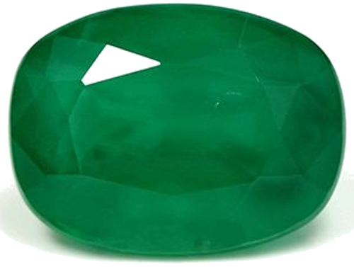 7.41 carat GREEN Cushion Smaragdas (1)