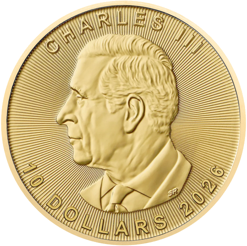 1/4 oz Кленов лист 2026 Канада Златна монета (2)