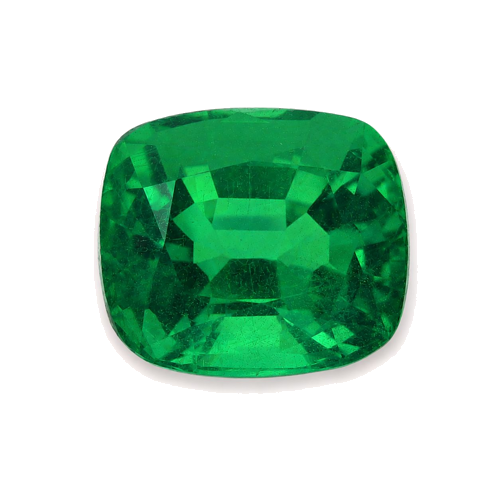 2.31 carat GREEN Cushion Smaragdas (1)