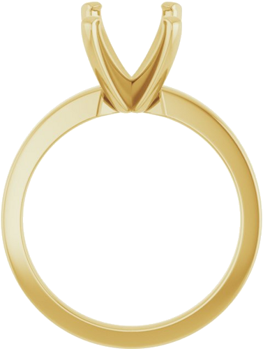 Sužadėtuvių Žiedas „Solitaire“ 585 Geltonojo Aukso Emerald 9mm x 7mm (2)