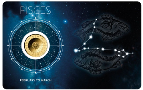 1/1000 oz Žuvys (Zodiac Series) 3000 frankų Čadas auksinė moneta (1)