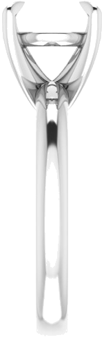 Sužadėtuvių Žiedas „Solitaire“ 585 Baltojo Aukso Round 9.4mm (4)