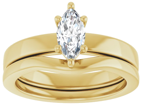 14K Yellow 8x4 mm Marquise Solitaire Engagement Ring Mounting (8)