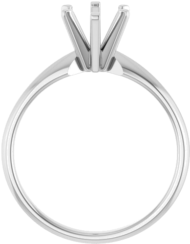 Sužadėtuvių Žiedas „Solitaire“ 585 Baltojo Aukso Oval 8mm x 6mm (2)