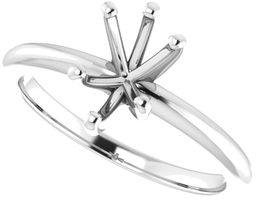 Sužadėtuvių Žiedas „Solitaire“ 585 Baltojo Aukso Pear Shape 8mm x 6mm (5)