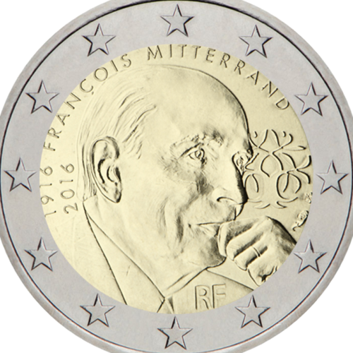 2016 France Francois Mitterrand 2 euro coin (2)