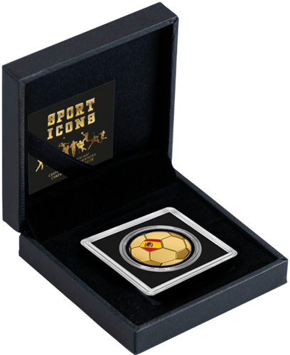 1/1000 oz Football Spain 3000 Francs Chad Gold Coin (3)