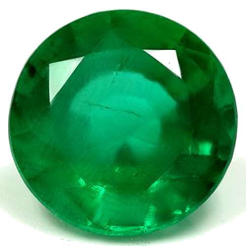 2.09 carat GREEN Round Smaragdas (1)