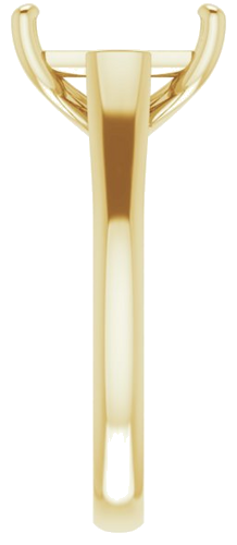 Sužadėtuvių Žiedas „Solitaire“ 585 Geltonojo Aukso Emerald 10mm x 8mm (4)