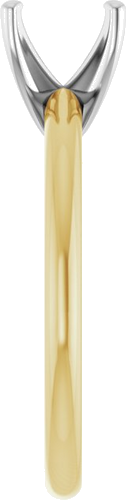 Sužadėtuvių Žiedas „Solitaire“ 417 Baltojo Ir Geltonojo Aukso Oval 8mm x 6mm (4)