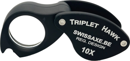 Padidinimo stiklas Deimantams Triplet Hawk Loupe 10x (2)