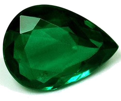 3.6 carat GREEN Pear Smaragdas (1)