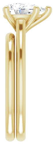 Sužadėtuvių Žiedas „Solitaire“ 585 Geltonojo Aukso Pear Shape 9mm x 6mm (9)