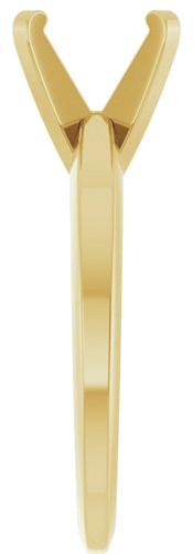 14K Yellow 8 mm Round Solitaire Engagement Ring Mounting (4)