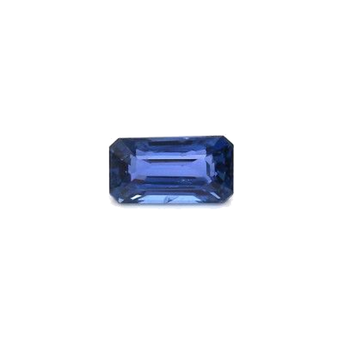 1.38 carat BLUE STEP cut Octagonal Safyras (1)