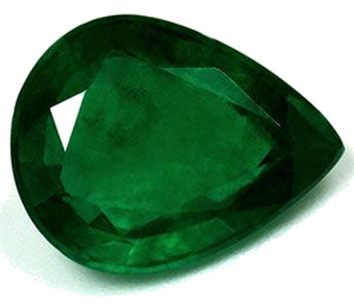 2.86 carat GREEN Pear Smaragdas (1)