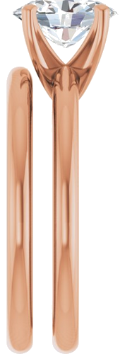 Sužadėtuvių Žiedas 14k rose gold Oval 8mm x 6mm (9)