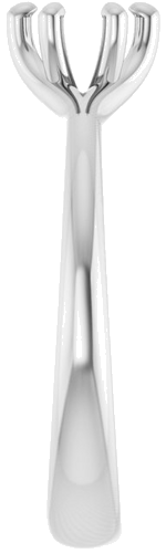 Sužadėtuvių Žiedas „Solitaire“ 585 Baltojo Aukso Round 5.2mm (4)
