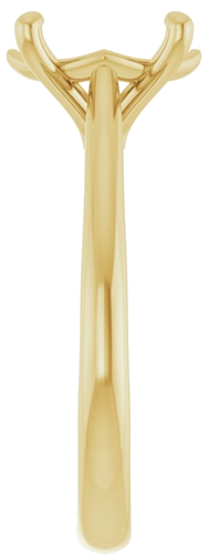 Sužadėtuvių Žiedas „Solitaire“ 750 Geltonojo Aukso Oval 10mm x 8mm (4)