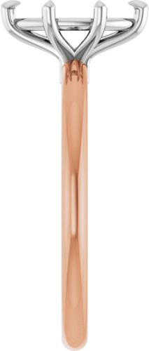 Sužadėtuvių Žiedas 585 Baltojo Ir Rožinis Aukso Marquise 9mm x 4.5mm (4)