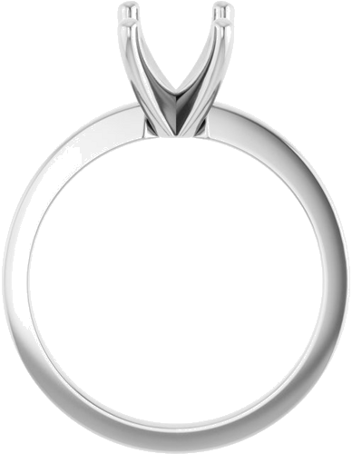 Sužadėtuvių Žiedas „Solitaire“ 417 Baltojo Aukso Emerald 8mm x 6mm (2)