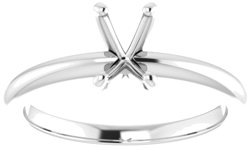 Sužadėtuvių Žiedas „Solitaire“ 950 Platinos Emerald 6mm x 4mm (3)