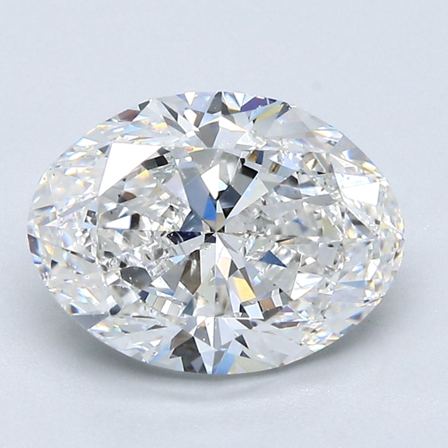 3.01 carat F-SI2 Natūralus Oval Deimantas (1)