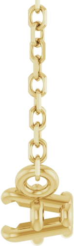 14K Yellow 5x3 mm Oval 18  Necklace Mounting (3)