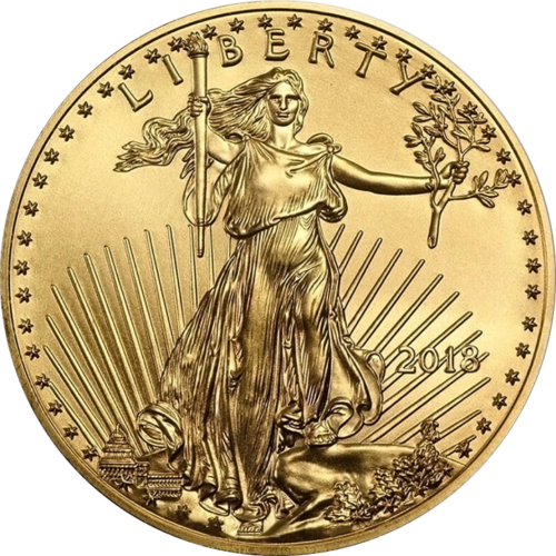 1 oz Amerikāņu ērglisASV zelta monēta (Mix gads) (2)