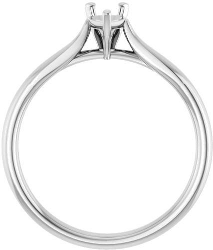 Sužadėtuvių Žiedas „Solitaire“ 417 Baltojo Aukso Pear Shape 6mm x 4mm (2)