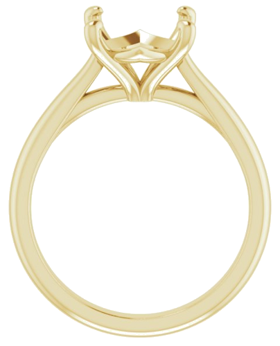 Sužadėtuvių Žiedas „Solitaire“ 585 Geltonojo Aukso Oval 11mm x 9mm (2)