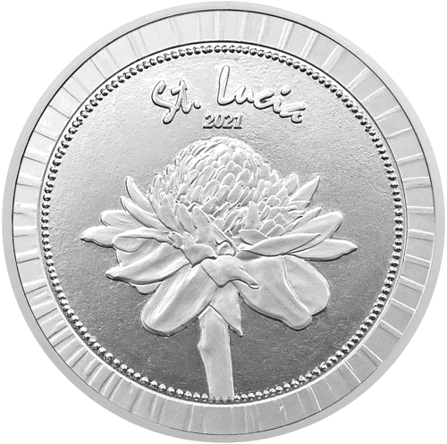 1 oz Lily 2021 Saint Lucia silver coin (1)