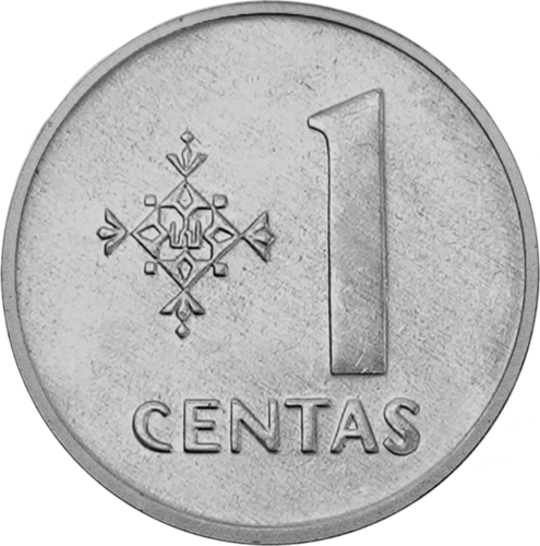 1991 Lietuva 5, 2 un 1 cents UNC komplekts (3)