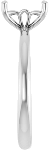 Sužadėtuvių Žiedas „Solitaire“ 585 Baltojo Aukso Emerald 7mm x 5mm (4)