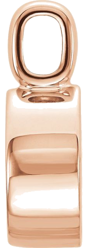 Pakabukas „Bezel-Set“ 585 Rožinis Aukso Round 4mm (2)