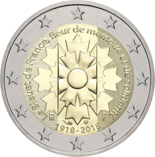 2018 France Cornflower 2 euro coin (1)